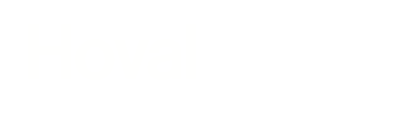 Hoval Logo transparent white